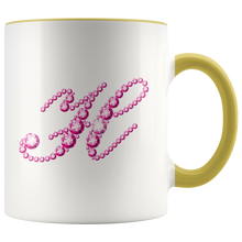 Load image into Gallery viewer, Initial H | Monogram Coffee Mug | Custom Letter Mug | Bling Style | Initial Letter Cup
