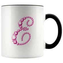 Load image into Gallery viewer, Initial E | Monogram Coffee Mug | Custom Letter Mug | Bling Style | Initial Letter Cup
