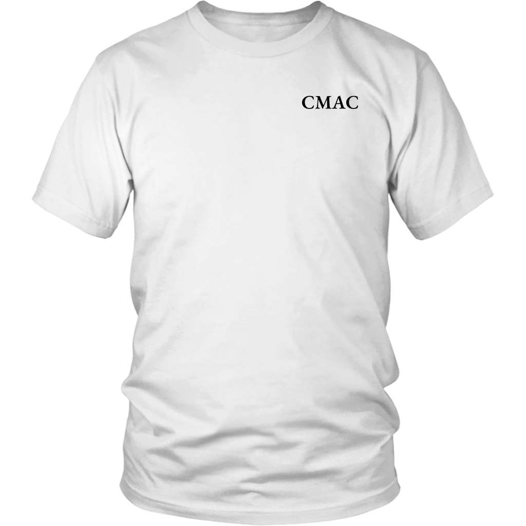 CMAC Double Sided T-Shirt Garamond Font