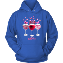 Load image into Gallery viewer, I&#39;m a Survivor | Cancer Awareness | Breast Cancer Month | Celebration | Hooded Sweatshirt
