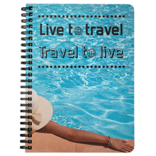 Load image into Gallery viewer, Live to Travel | Travel to Live | Travel Journal | Travel Notebook | World Travel Book
