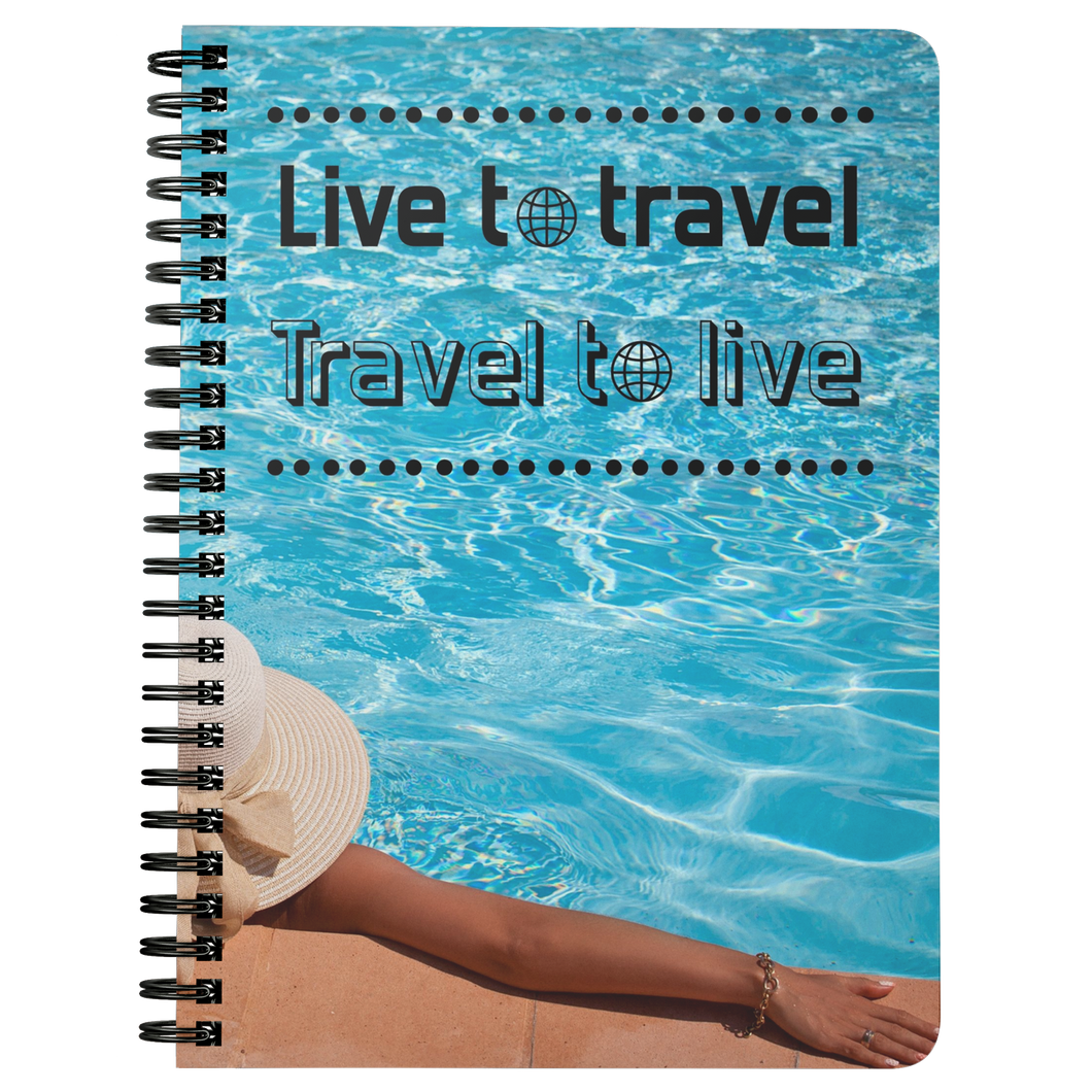 Live to Travel | Travel to Live | Travel Journal | Travel Notebook | World Travel Book