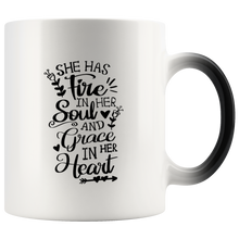 Load image into Gallery viewer, Fire In Her Soul  Hot &amp; Cold Color Changing Mug
