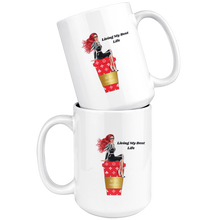 Load image into Gallery viewer, Jazzy Red Coffee Mug | Living My Best Life | Gifts for Her
