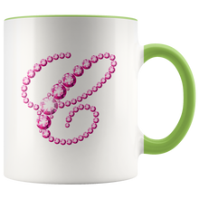 Load image into Gallery viewer, Initial C | Monogram Coffee Mug | Custom Letter Mug | Bling Style | Initial Letter Cup
