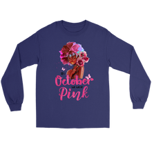 Load image into Gallery viewer, In October We Wear Pink Long  Sleeve Tee Shirt | Breast Cancer | Cancer Awareness Month | Cancer Survivor
