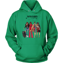 Load image into Gallery viewer, Catch Flights Not Feelings  No. 1| Travel Hoodie | Travel the World | Gifts for Her
