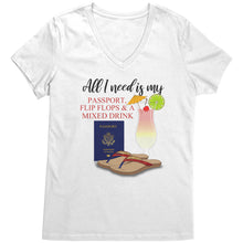 Load image into Gallery viewer, Passport Flip Flops and a Mixed Drink
