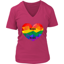 Load image into Gallery viewer, Kiss Kiss Rainbow Short Sleeve T-Shirt
