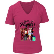Load image into Gallery viewer, Catch Flights Not Feelings No. 6 | Travel The World | T-Shirt for Her
