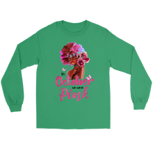 Load image into Gallery viewer, In October We Wear Pink Long  Sleeve Tee Shirt | Breast Cancer | Cancer Awareness Month | Cancer Survivor
