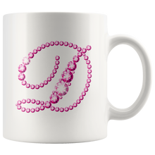 Load image into Gallery viewer, Initial D | Monogram Coffee Mug | Custom Letter Mug | Bling Style | Initial Letter Cup
