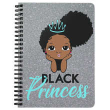 Load image into Gallery viewer, Black Princess Silver Journal
