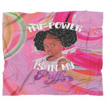 Load image into Gallery viewer, The Power is in My Puffs Blanket
