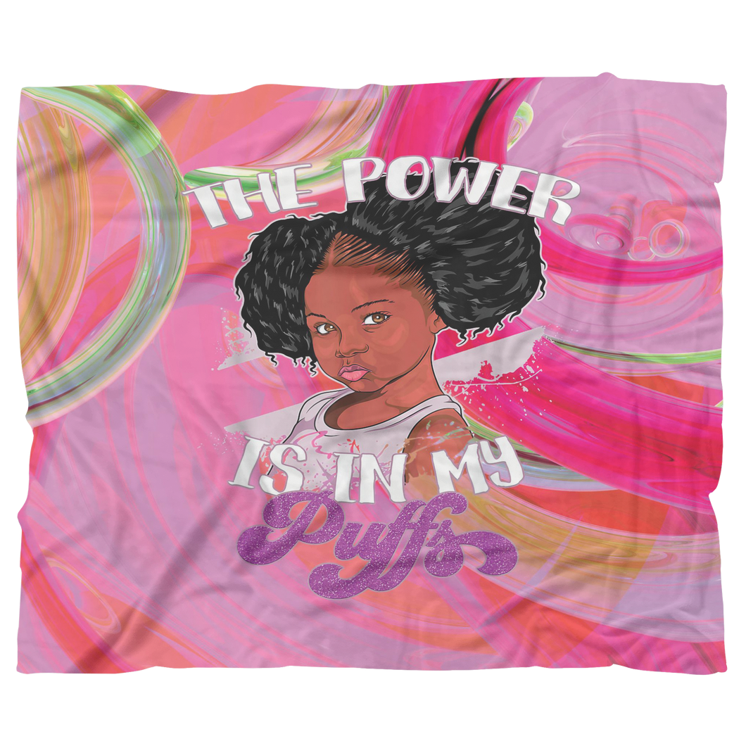The Power is in My Puffs Blanket