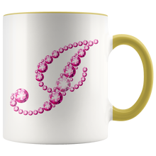 Load image into Gallery viewer, Initial I | Monogram Coffee Mug | Custom Letter Mug | Bling Style | Initial Letter Cup
