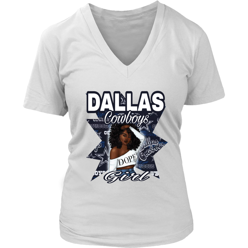 Dope Cowgirls | NFL Shirt | Football | V-Neck T-Shirt