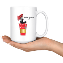 Load image into Gallery viewer, Jazzy Red Coffee Mug | Living My Best Life | Gifts for Her
