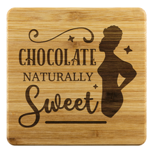 Load image into Gallery viewer, Chocolate and Naturally Sweet | Bamboo Coasters
