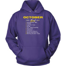 Load image into Gallery viewer, October Girl | Birthday Hoodie | Queens are Born In October | Birthday Hoodie
