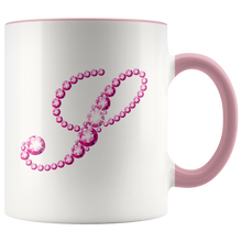 Load image into Gallery viewer, Initial S | Monogram Coffee Mug | Custom Letter Mug | Bling Style | Initial Letter Cup
