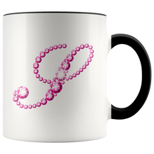 Load image into Gallery viewer, Initial S | Monogram Coffee Mug | Custom Letter Mug | Bling Style | Initial Letter Cup
