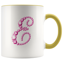 Load image into Gallery viewer, Initial E | Monogram Coffee Mug | Custom Letter Mug | Bling Style | Initial Letter Cup
