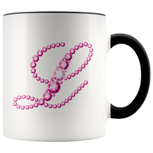 Load image into Gallery viewer, Initial L | Monogram Coffee Mug | Custom Letter Mug | Bling Style | Initial Letter Cup
