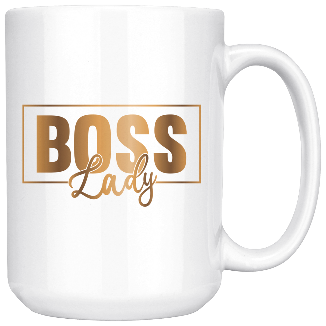 Boss Lady 15 oz. Mug | Gold Motivation | Beverages | Drinkware | Coffee Mug