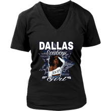 Load image into Gallery viewer, Dope Cowgirls | NFL Shirt | Football | V-Neck T-Shirt
