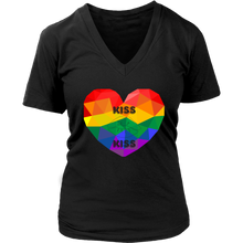 Load image into Gallery viewer, Kiss Kiss Rainbow Short Sleeve T-Shirt
