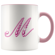 Load image into Gallery viewer, Initial M | Monogram Coffee Mug | Custom Letter Mug | Bling Style | Initial Letter Cup
