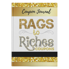 Load image into Gallery viewer, Rags to Riches Hardcover Coupon Journal
