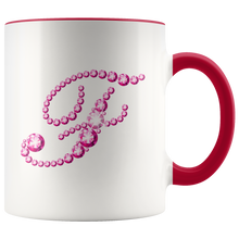 Load image into Gallery viewer, Initial F | Monogram Coffee Mug | Custom Letter Mug | Bling Style | Initial Letter Cup
