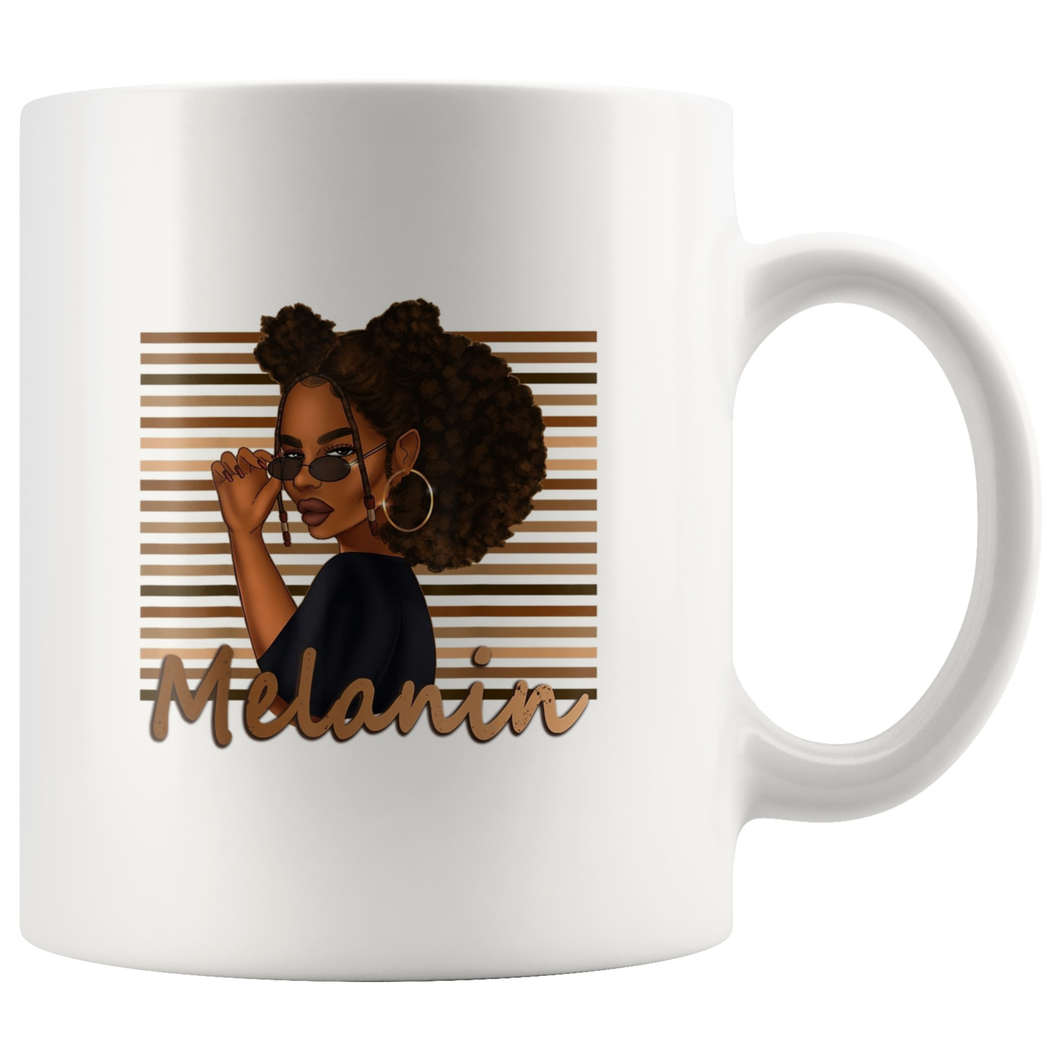 Melanin Girl Mug for Hot or Cold Beverages