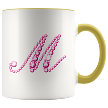 Load image into Gallery viewer, Initial M | Monogram Coffee Mug | Custom Letter Mug | Bling Style | Initial Letter Cup
