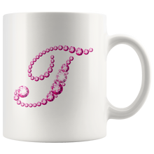Load image into Gallery viewer, Initial T | Monogram Coffee Mug | Custom Letter Mug | Bling Style | Initial Letter Cup
