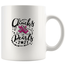 Load image into Gallery viewer, Chucks &amp; Pearls Mug, Kamala, Vice President, 2021
