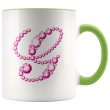 Load image into Gallery viewer, Initial G | Monogram Coffee Mug | Custom Letter Mug | Bling Style | Initial Letter Cup
