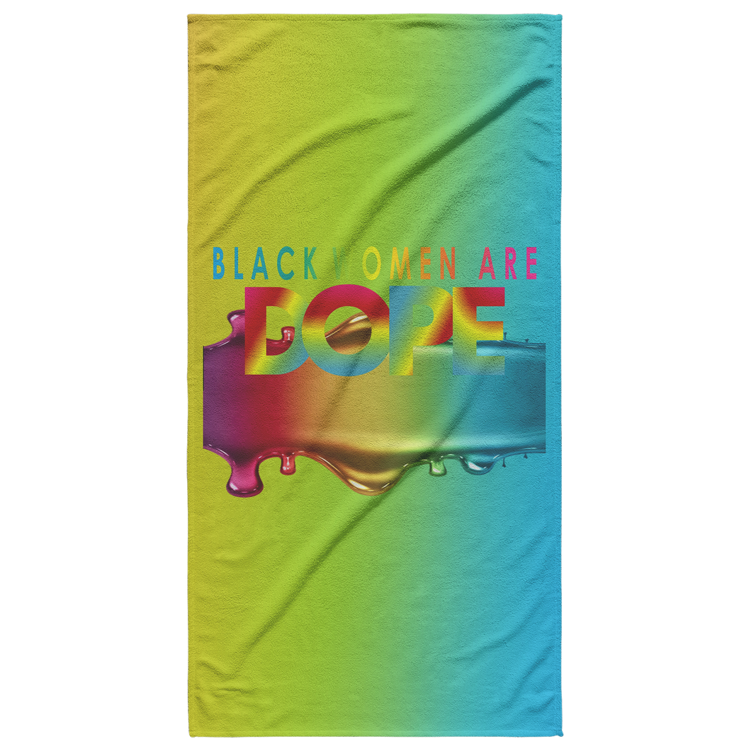 Black Woman Are Dope Beach Towel | Gifts for Her | Travel Gifts | Salt Life | Summertime
