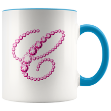 Load image into Gallery viewer, Initial C | Monogram Coffee Mug | Custom Letter Mug | Bling Style | Initial Letter Cup
