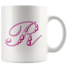 Load image into Gallery viewer, Initial R | Monogram Coffee Mug | Custom Letter Mug | Bling Style | Initial Letter Cup
