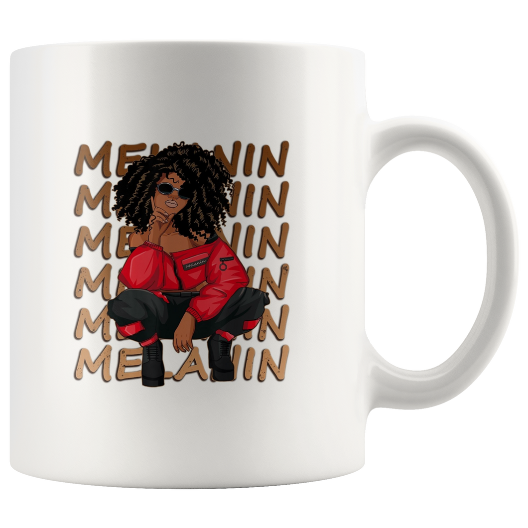 Melanin (red) Mug for Hot or Cold Beverages