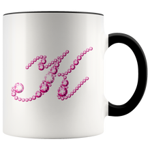Load image into Gallery viewer, Initial K | Monogram Coffee Mug | Custom Letter Mug | Bling Style | Initial Letter Cup
