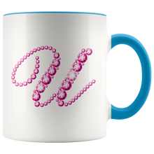 Load image into Gallery viewer, Initial U | Monogram Coffee Mug | Custom Letter Mug | Bling Style | Initial Letter Cup

