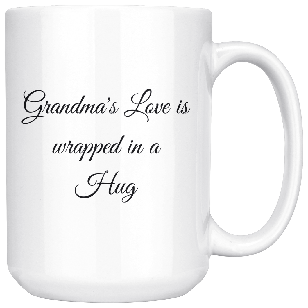 Grandma's Love Wrapped in a Hug Mug | Gifts for Grandmas | Coffee Mug