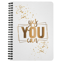Load image into Gallery viewer, Yes You Can | Motivational Gold Journals | Gifts for Her | Affirmations
