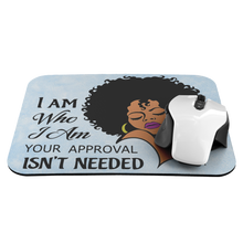 Load image into Gallery viewer, No Approval Needed - Black Girl Mouse Pad
