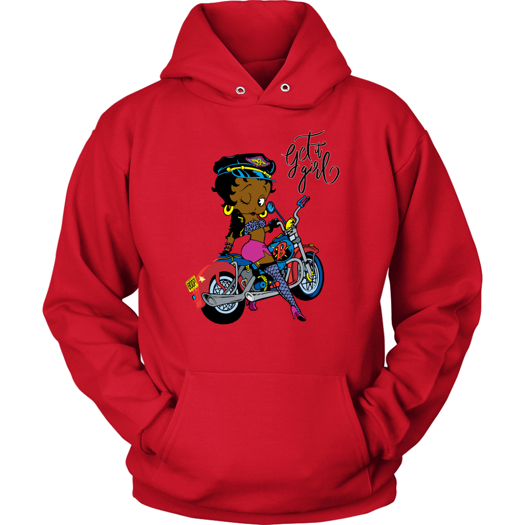 Black betty boop hoodie hotsell