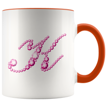 Load image into Gallery viewer, Initial K | Monogram Coffee Mug | Custom Letter Mug | Bling Style | Initial Letter Cup
